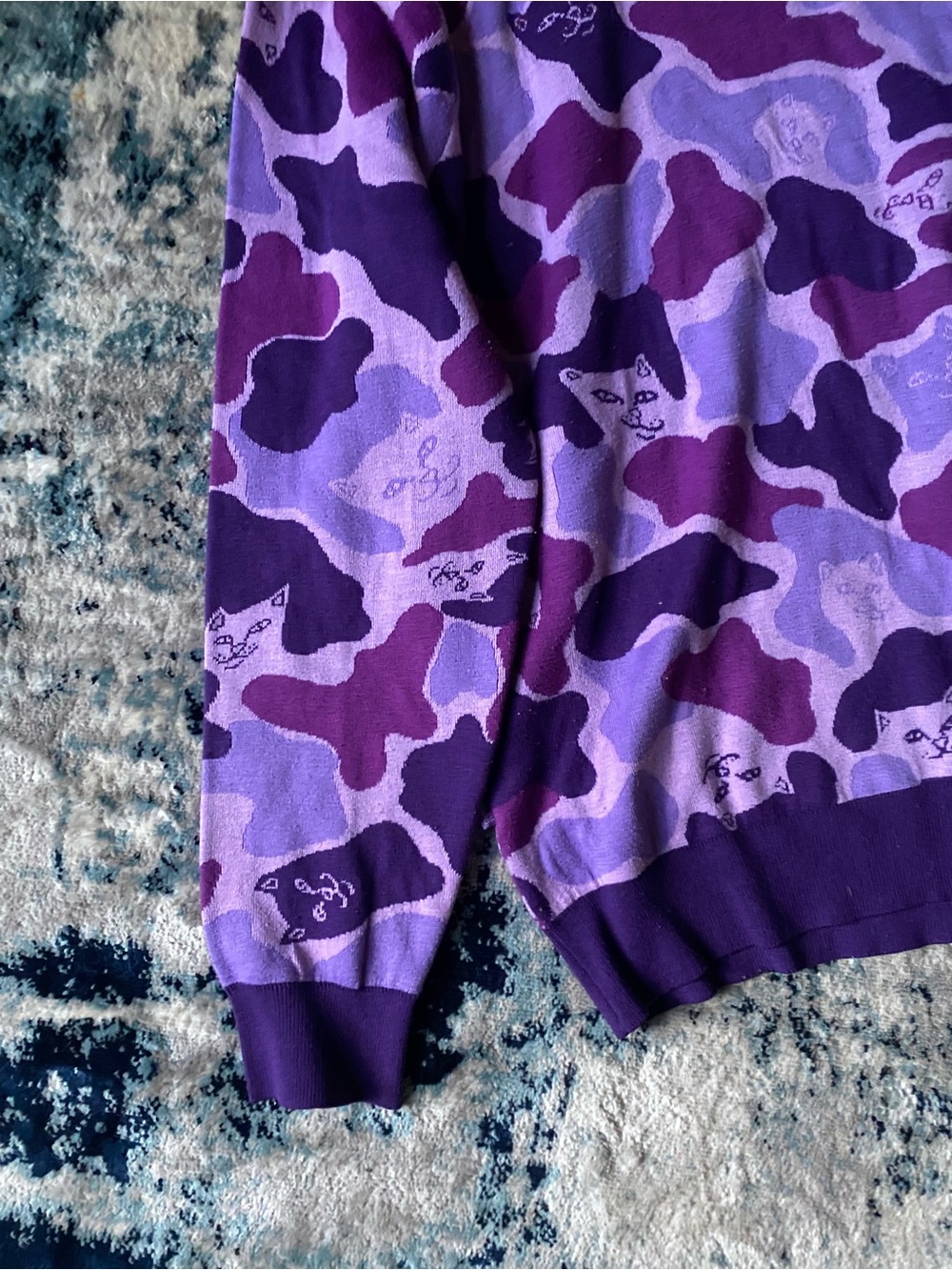 Ripndip Purple Camo Crewneck Sweater
